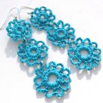 Turkusowe kwiatki